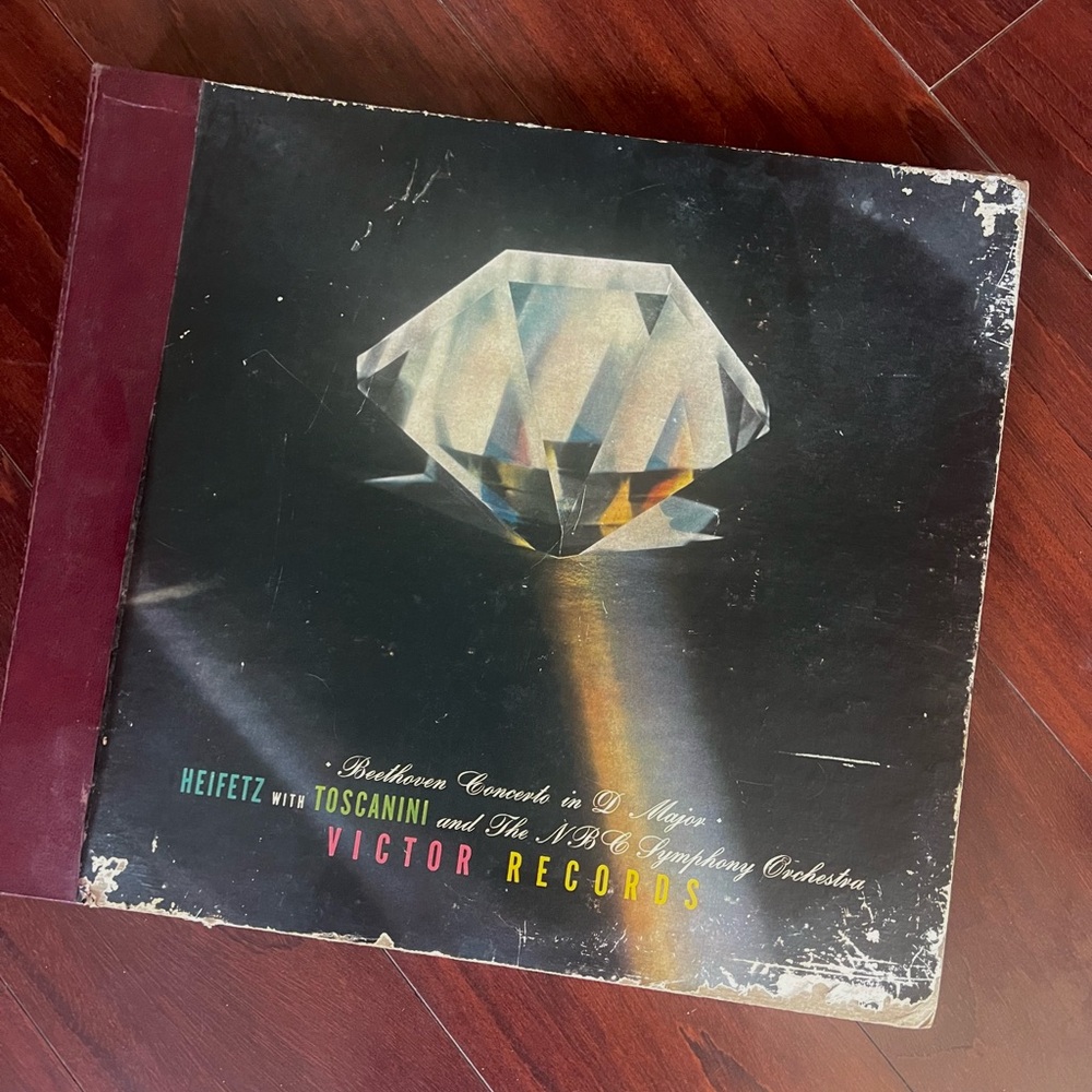 BEETHOVEN CONCERTO IN D MAJOR HEIFETZ VICTOR RECORD